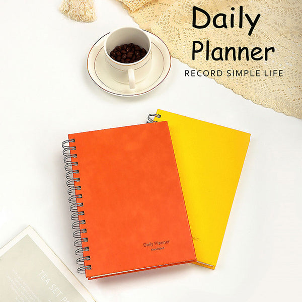 2024 Daily Planner Non-Dated Coil Notebook A5 Bullet Journal