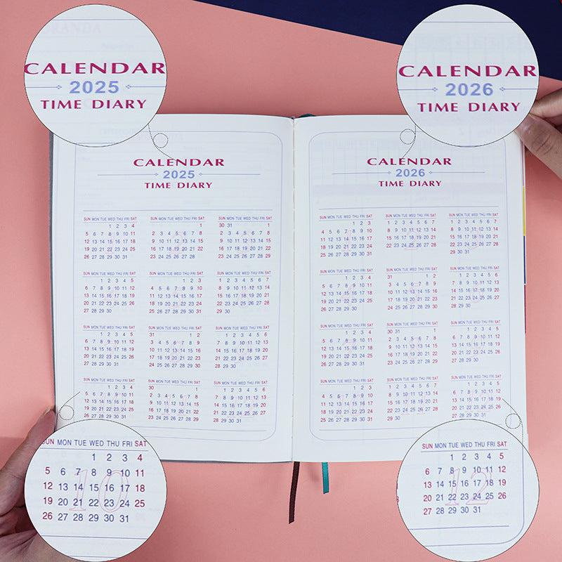 2024 Daily Planner Notebook A5 365-day Schedule Manual Bullet Journal