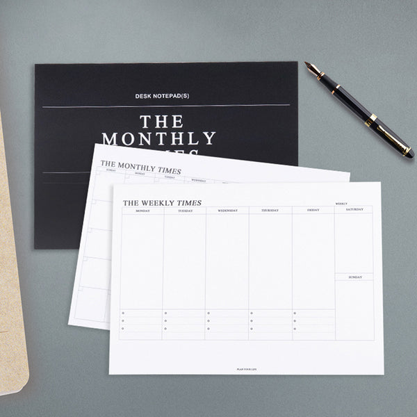 2024 Weekly Monthly Planner Notebook B5 Desk Notepad