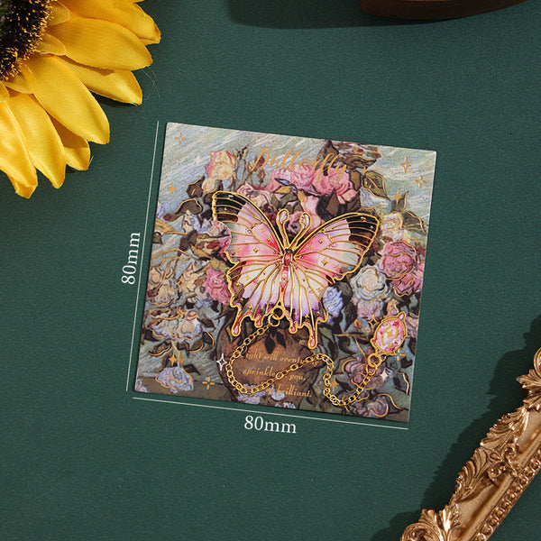 Butterfly in Painting Metal Bookmarks