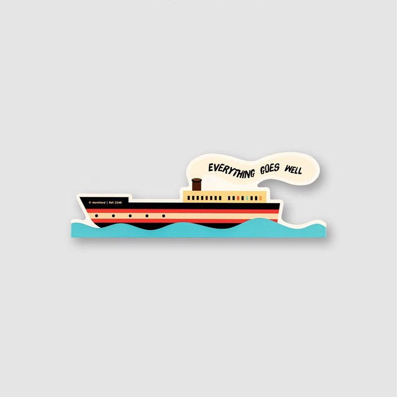 Ship Bookmark Colorful Extra Thick Paper Hard Card