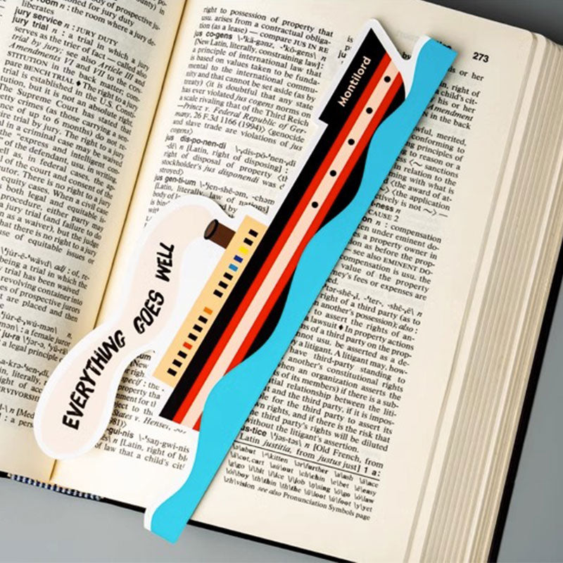 Ship Bookmark Colorful Extra Thick Paper Hard Card