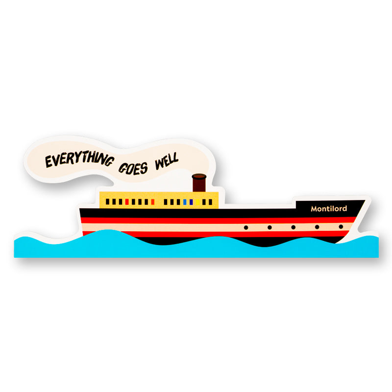 Ship Bookmark Colorful Extra Thick Paper Hard Card