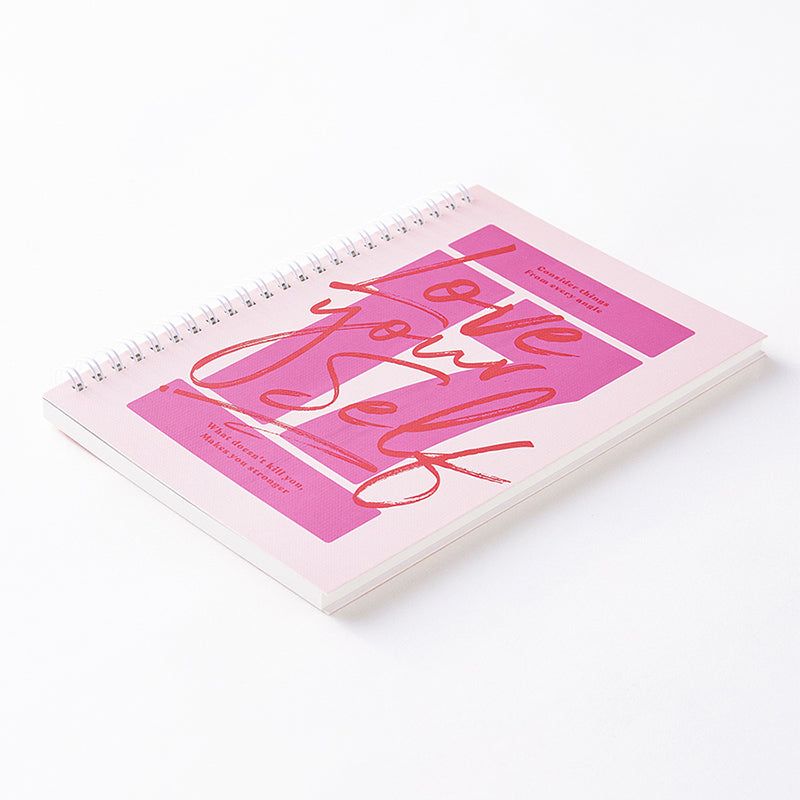 17 Pink Bullet Journal A5 Hard Cover Lined Coil Notebook