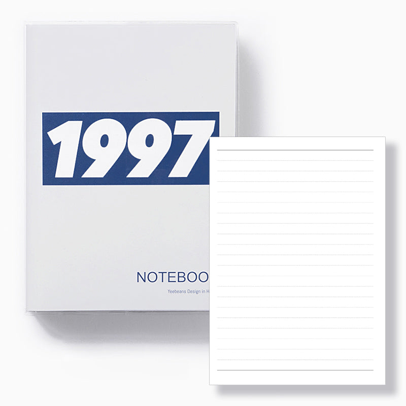 1997 Notebook B6 Lined Grid Blank Bullet Journal Plastic Jacket