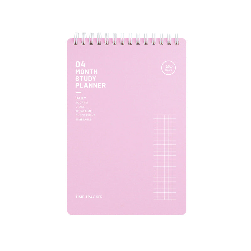 4 Month Study Planner Schedule Spiral Notebook B6