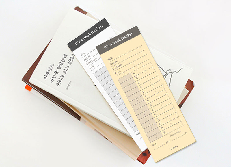 Book Tracker Excerpt Notepad Memo Non-sticky 30 Sheets