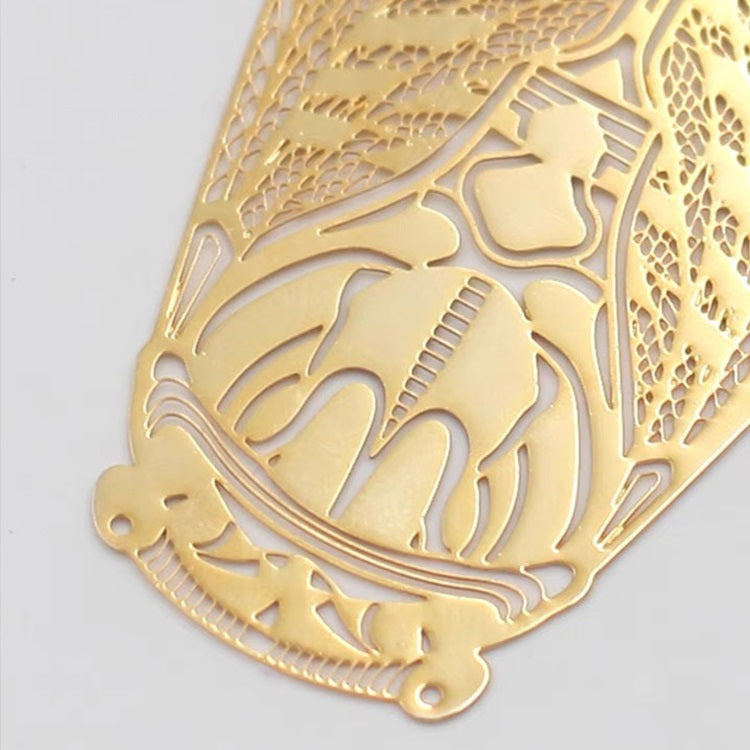 Cicada Metal Hollow Bookmark 18K Gold Plated Brass Gift Box