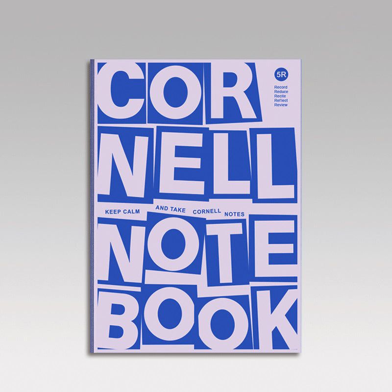 Cornell Grid Notebook B5 Paperback Student Bullet Journal