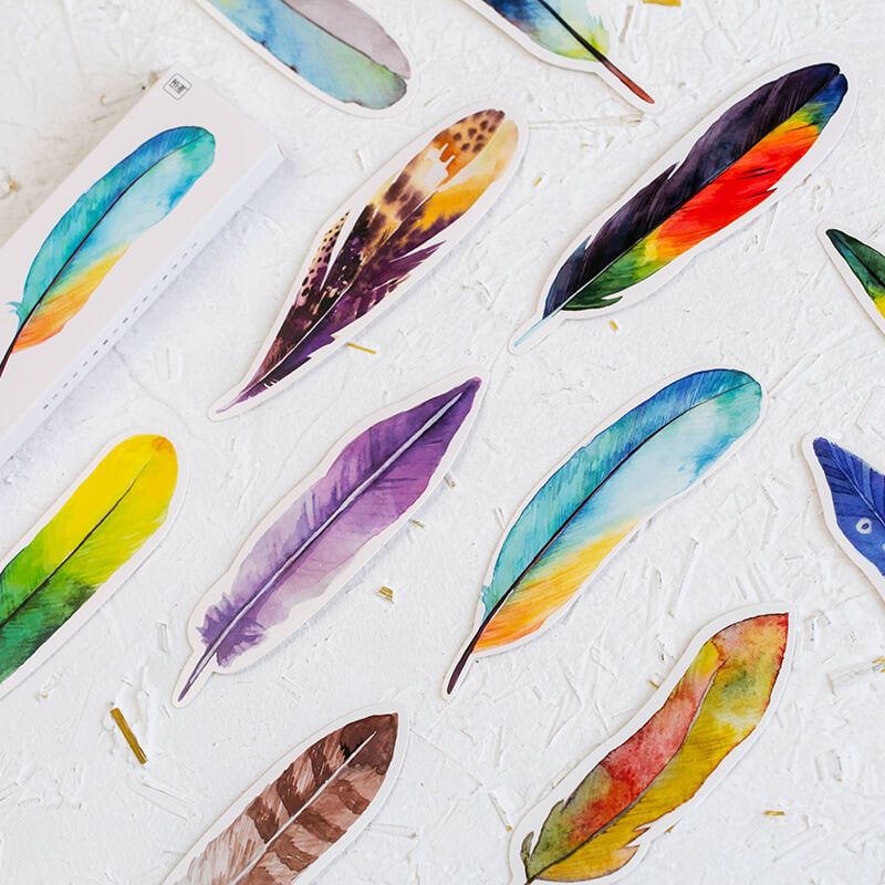 Feather Paper Bookmarks