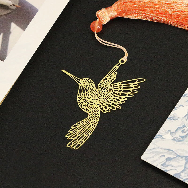 Hummingbird Metal Hollow Bookmark