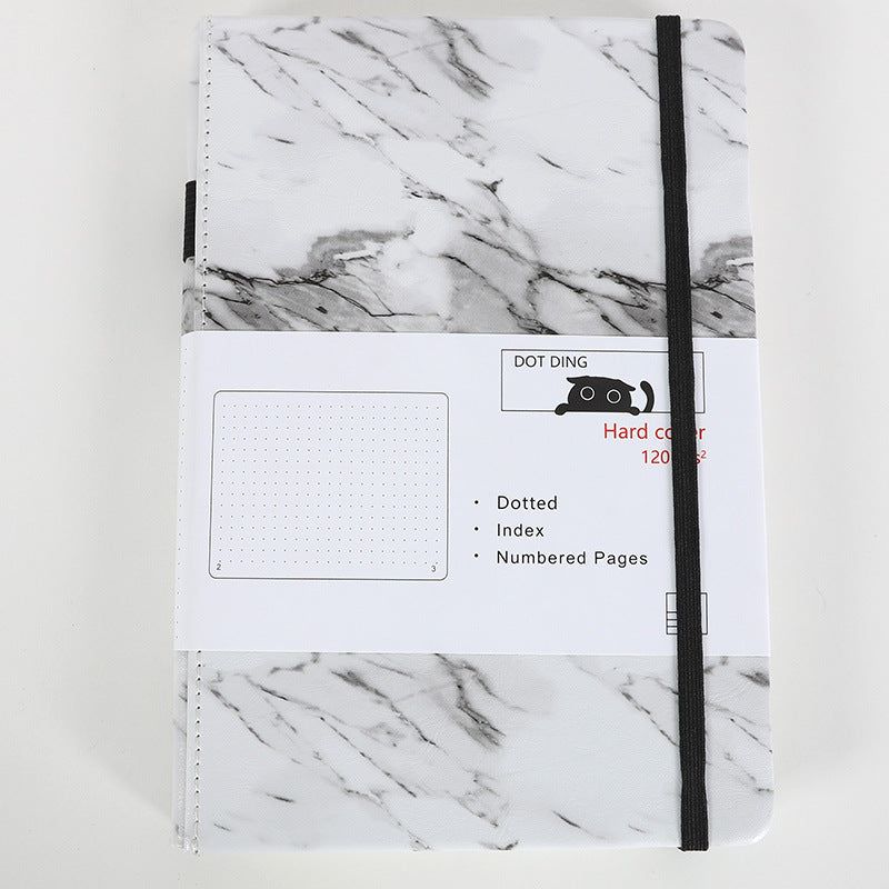 Marbling Dotted Notebook A5 Bullet Journal Planner