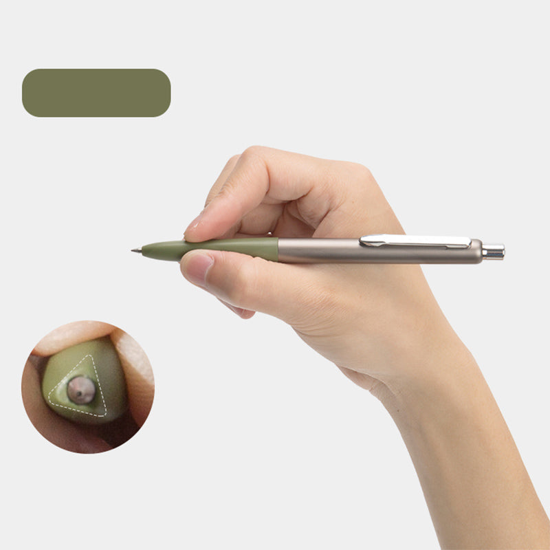 Metal Plastic Retractable Gel Pen 0.5mm Color Splicing
