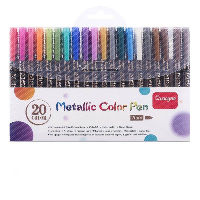 Metallic Color Pens 20 Colors