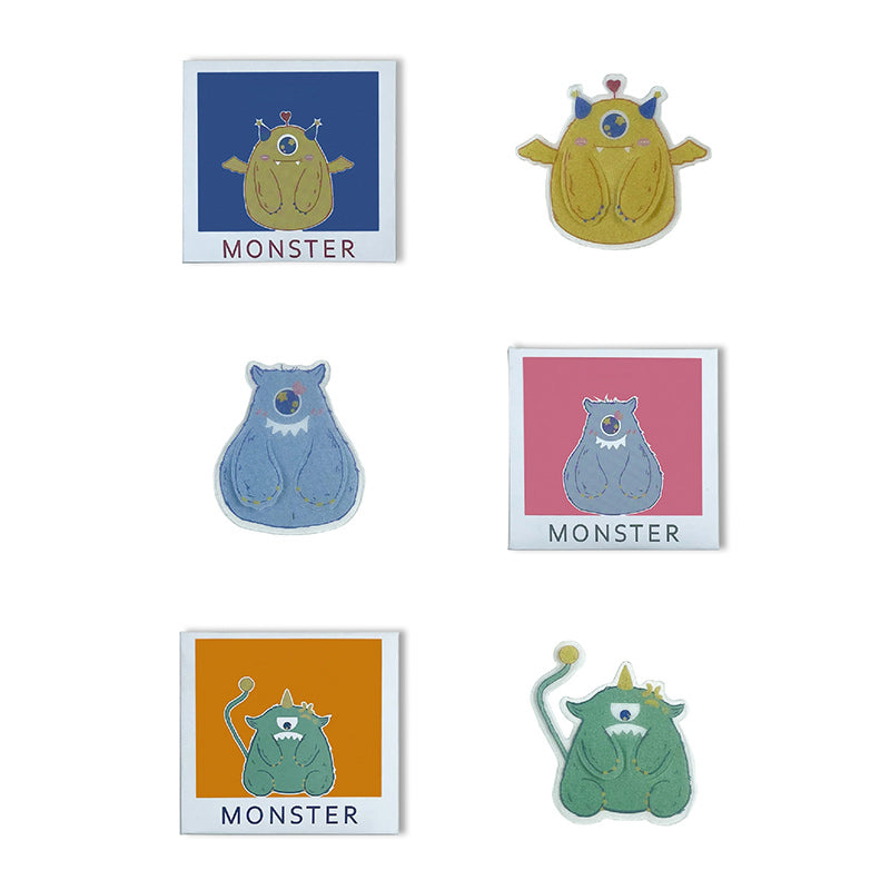 Monsters Family Original Cartoon PP Bookmark Design - Set of 5