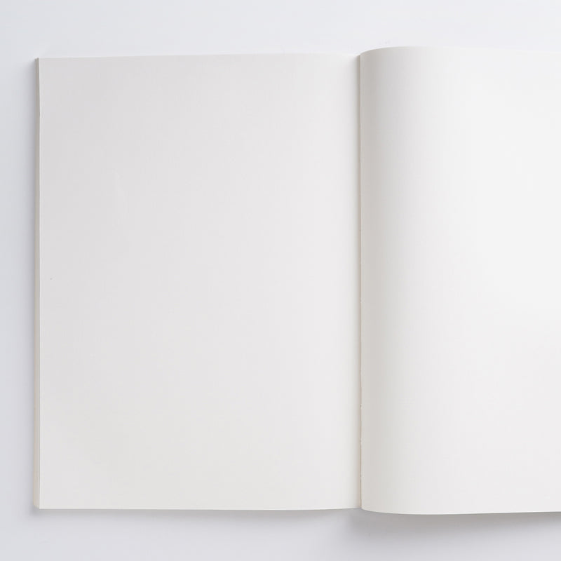 Moon White Blank Notebook B5 Paperback Bullet Journal