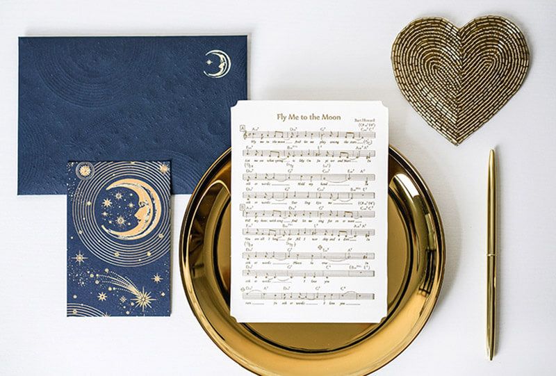 Music Score Greeting Card