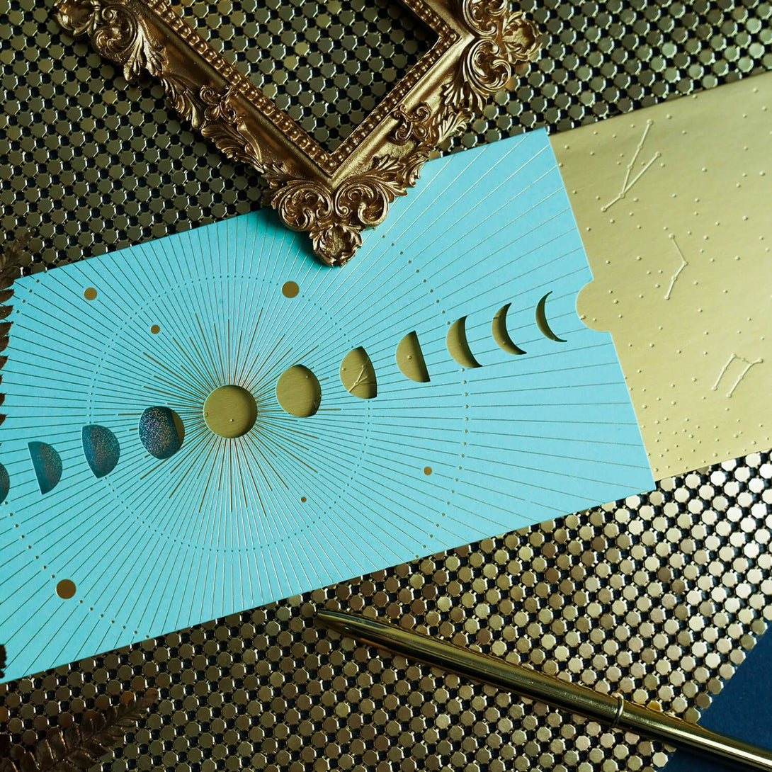 Phase of the Moon Starry Night Greeting Card