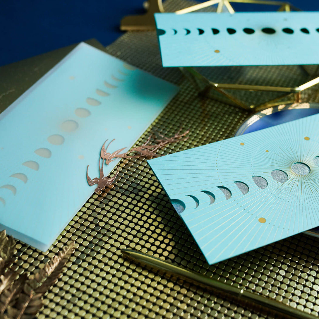 Phase of the Moon Starry Night Greeting Card