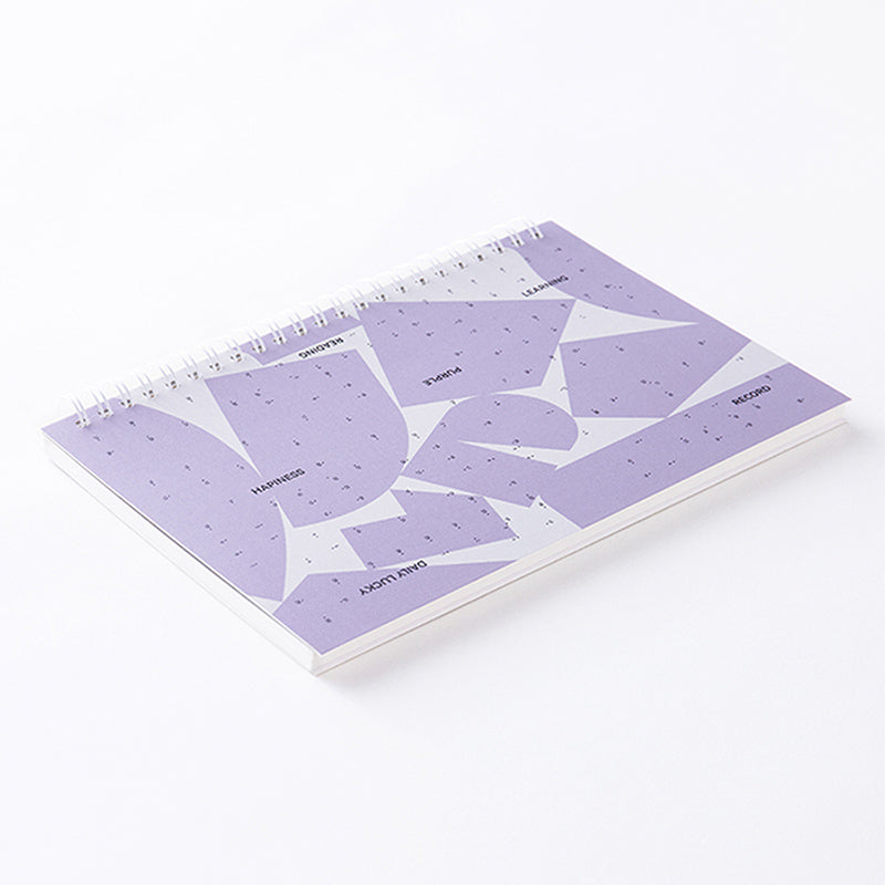 Purple Bullet Journal A5 Hard Cover Cornell Coil Notebook