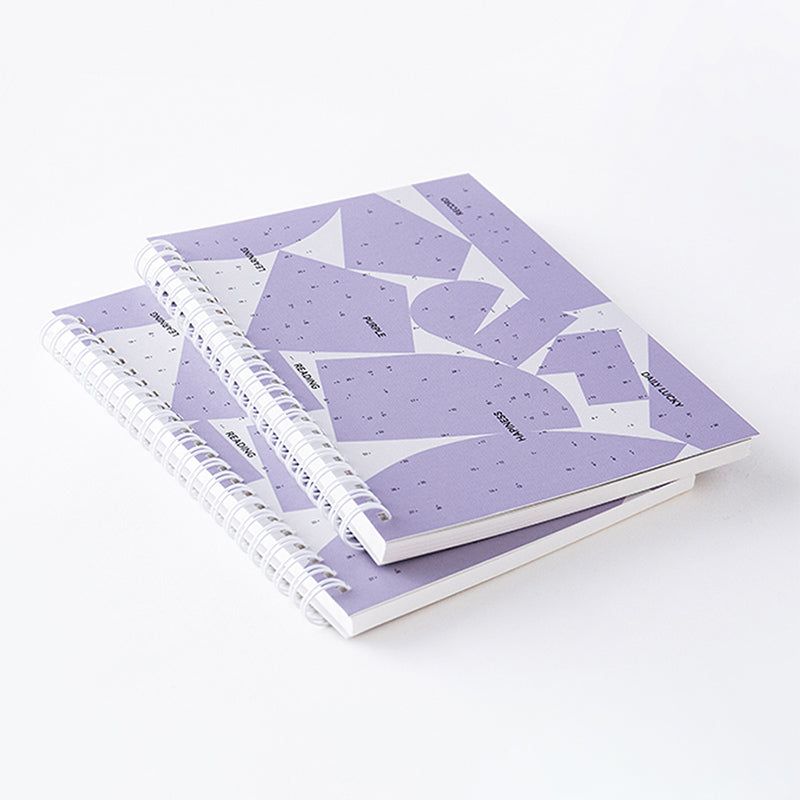 Purple Bullet Journal A5 Hard Cover Cornell Coil Notebook