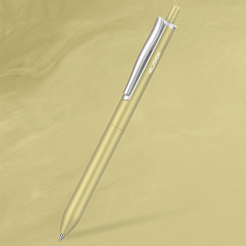 Retractable Metal Gel Pen 0.5mm Black Gift Box 5 Colors