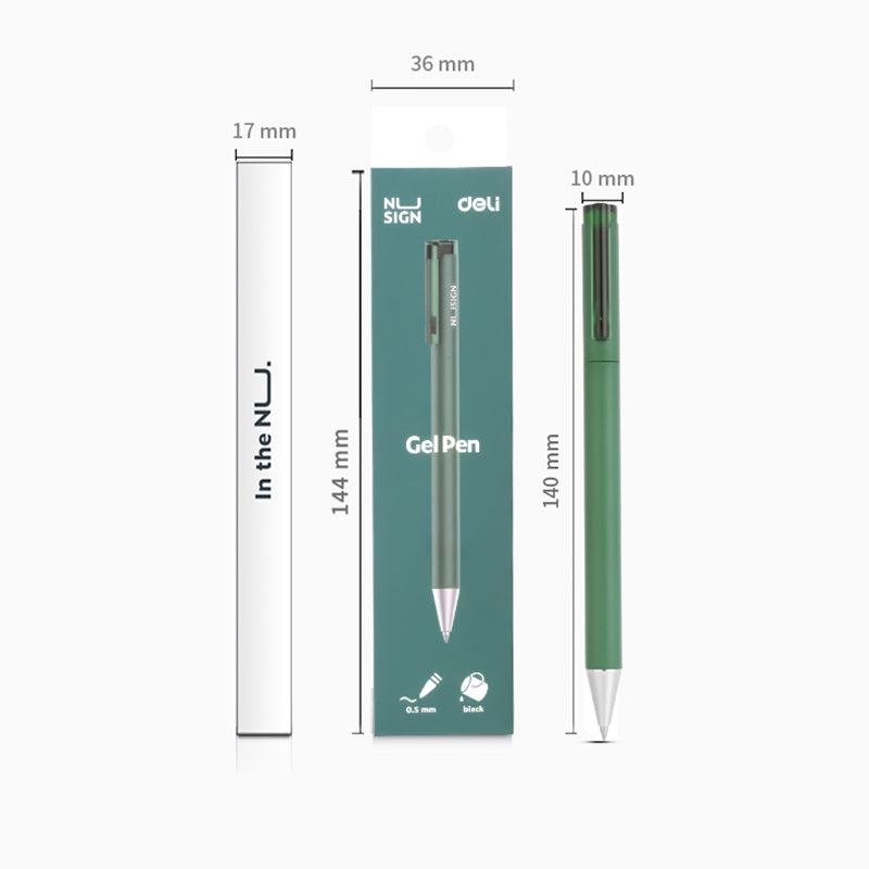 Rotation Metal Gel Pen 0.5mm Black Gift Box 4 Colors