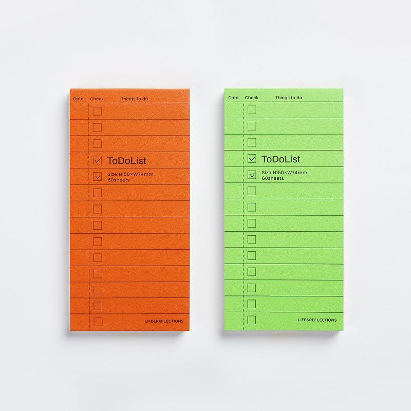 Todolist Planner Line Notepad Memo Non-sticky 60 Sheets