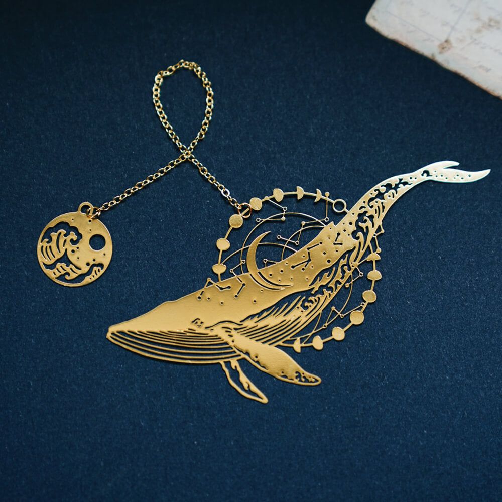    Whale Metal Bookmark